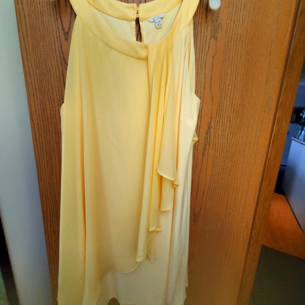 Size 26/28 Yellow Sleeveless Dress